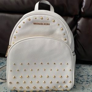 Michael Kors optic white backpack